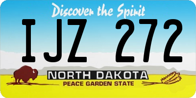 ND license plate IJZ272