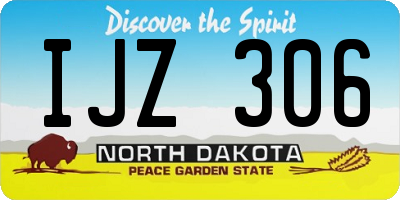 ND license plate IJZ306
