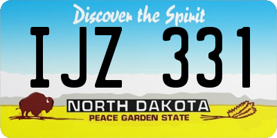 ND license plate IJZ331