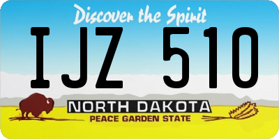ND license plate IJZ510