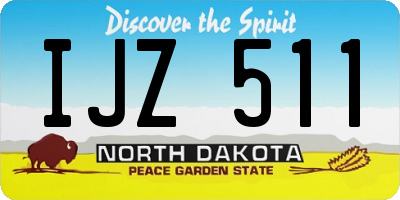 ND license plate IJZ511