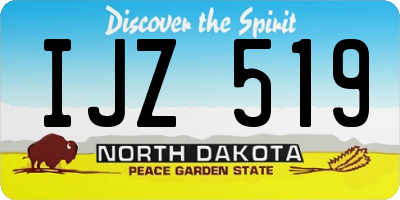 ND license plate IJZ519