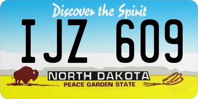ND license plate IJZ609