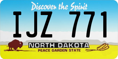 ND license plate IJZ771