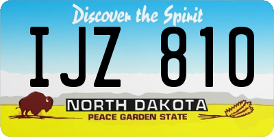 ND license plate IJZ810
