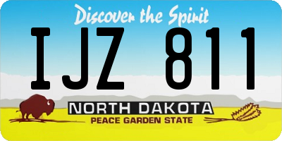 ND license plate IJZ811