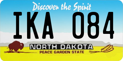 ND license plate IKA084