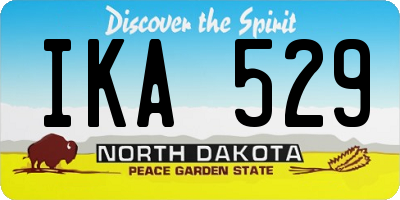ND license plate IKA529