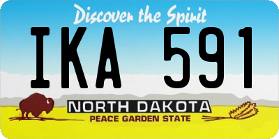 ND license plate IKA591