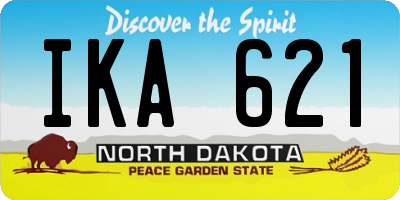 ND license plate IKA621