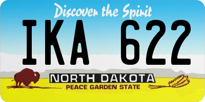 ND license plate IKA622
