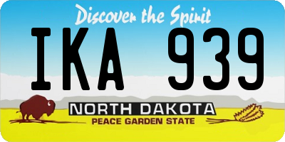 ND license plate IKA939