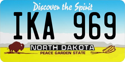 ND license plate IKA969
