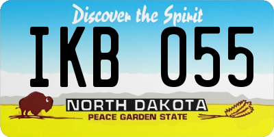 ND license plate IKB055