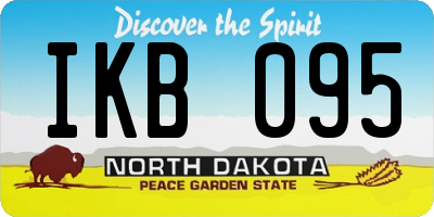 ND license plate IKB095