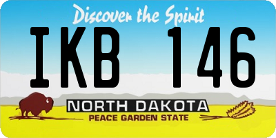 ND license plate IKB146
