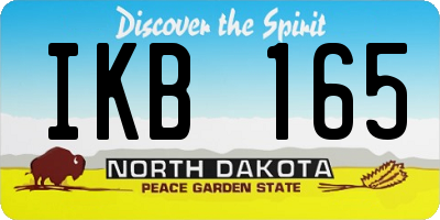 ND license plate IKB165