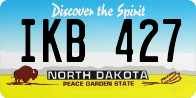 ND license plate IKB427