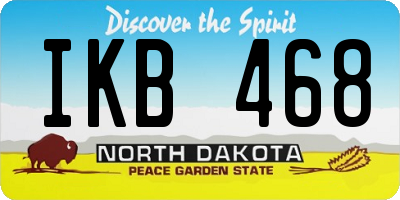 ND license plate IKB468
