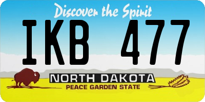ND license plate IKB477