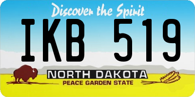 ND license plate IKB519