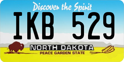 ND license plate IKB529