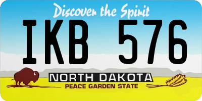 ND license plate IKB576