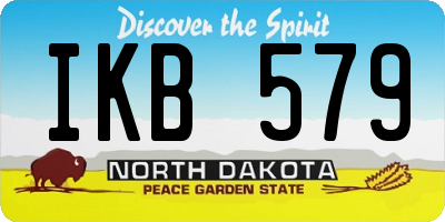 ND license plate IKB579
