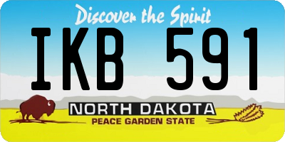 ND license plate IKB591