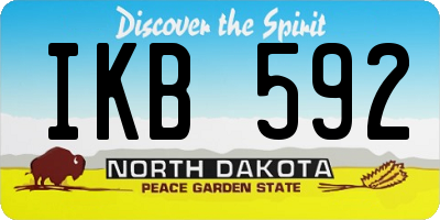 ND license plate IKB592