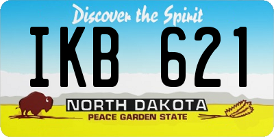 ND license plate IKB621