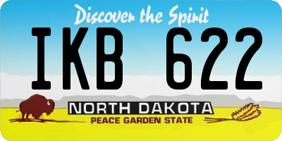ND license plate IKB622