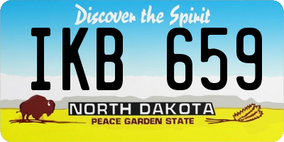ND license plate IKB659