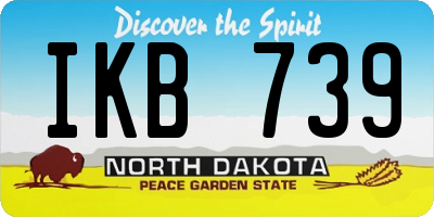 ND license plate IKB739