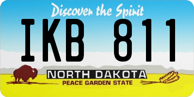 ND license plate IKB811