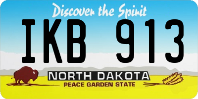 ND license plate IKB913