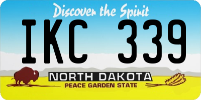 ND license plate IKC339
