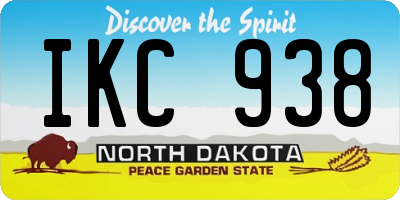 ND license plate IKC938