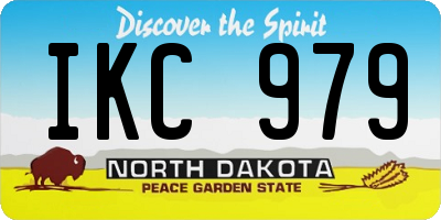 ND license plate IKC979