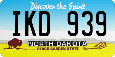 ND license plate IKD939