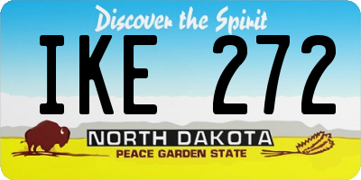 ND license plate IKE272