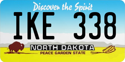 ND license plate IKE338