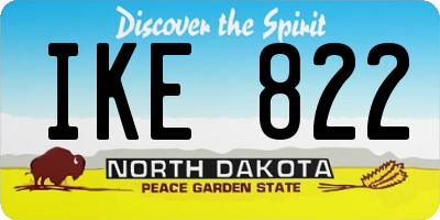 ND license plate IKE822