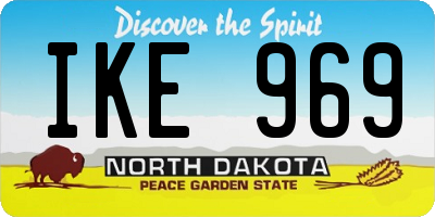 ND license plate IKE969
