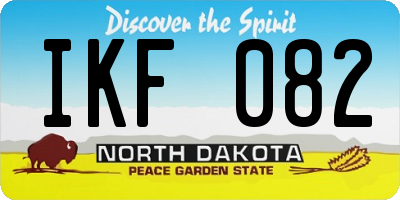 ND license plate IKF082