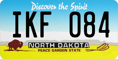 ND license plate IKF084