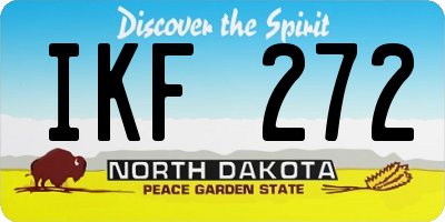 ND license plate IKF272