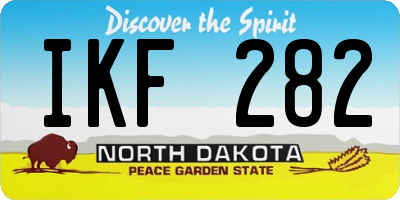 ND license plate IKF282