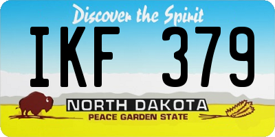 ND license plate IKF379