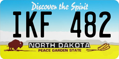 ND license plate IKF482